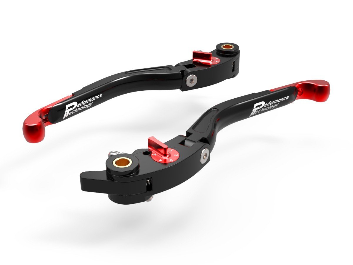 LEA01 - PERFORMANCE TECHNOLOGY Ducati / Aprilia Handlebar Levers "Eco GP 2" (adjustable) – Accessories in the Motoraider Motorcycle Aftermarket Accessories and Parts Online Shop