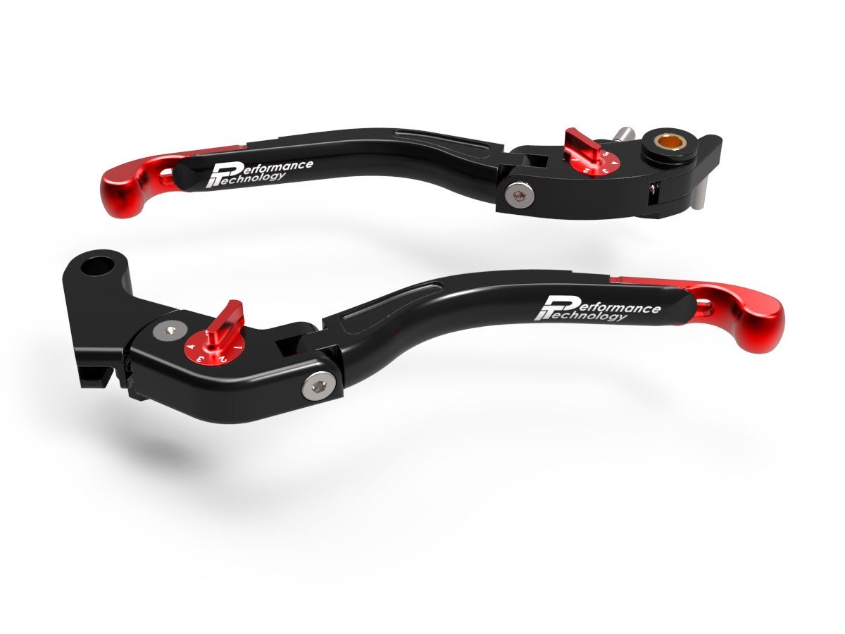 LEA06 - PERFORMANCE TECHNOLOGY Aprilia / Yamaha Adjustable Handlebar Levers "Eco GP 2" – Accessories in the Motoraider Motorcycle Aftermarket Accessories and Parts Online Shop