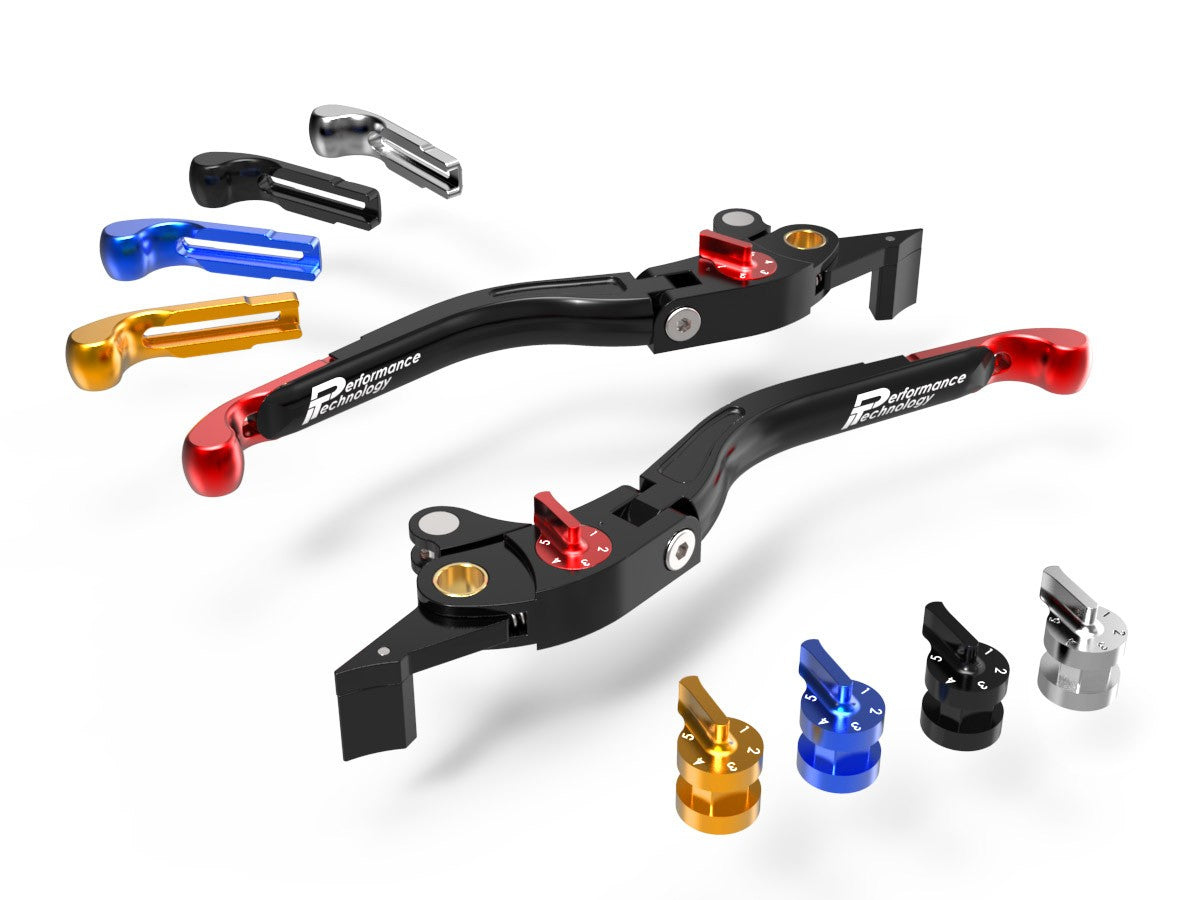 LEA07 - PERFORMANCE TECHNOLOGY Yamaha T-MAX Adjustable Handlebar Levers "Eco GP 2" – Accessories in the Motoraider Motorcycle Aftermarket Accessories and Parts Online Shop