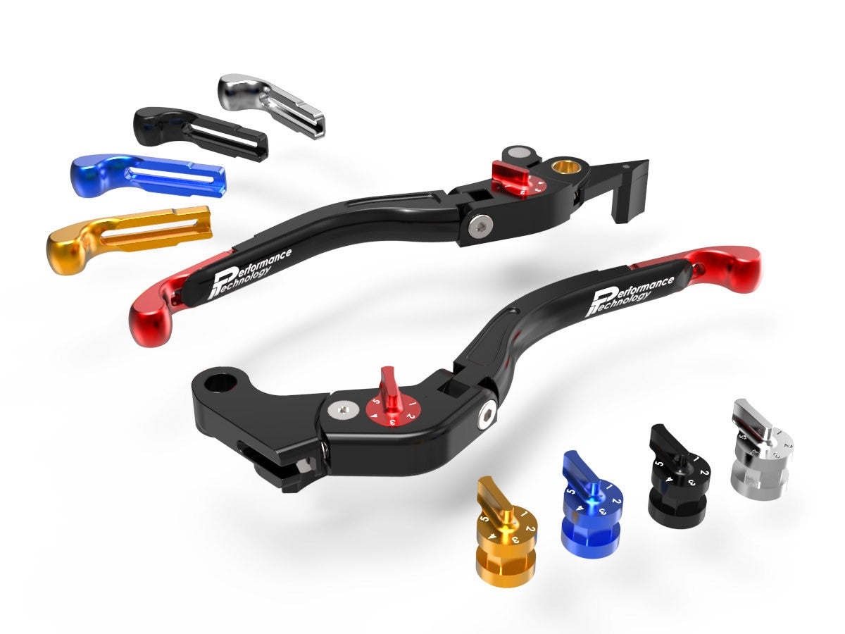 LEA08 - PERFORMANCE TECHNOLOGY Yamaha Adjustable Handlebar Levers "Eco GP 2" – Accessories in the Motoraider Motorcycle Aftermarket Accessories and Parts Online Shop