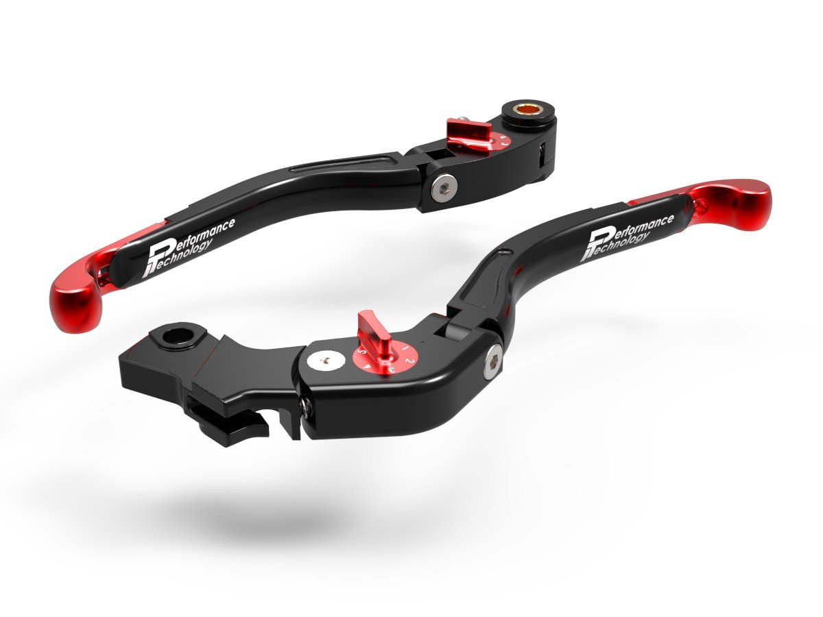 LEA09 - PERFORMANCE TECHNOLOGY Ducati Adjustable Handlebar Levers "Eco GP 2" – Accessories in the Motoraider Motorcycle Aftermarket Accessories and Parts Online Shop