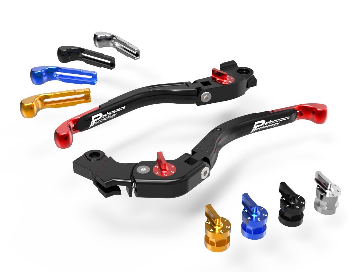 LEA10 - PERFORMANCE TECHNOLOGY Ducati Monster / Scrambler "Eco GP 2" Adjustable Handlebar Levers – Accessories in the Motoraider Motorcycle Aftermarket Accessories and Parts Online Shop