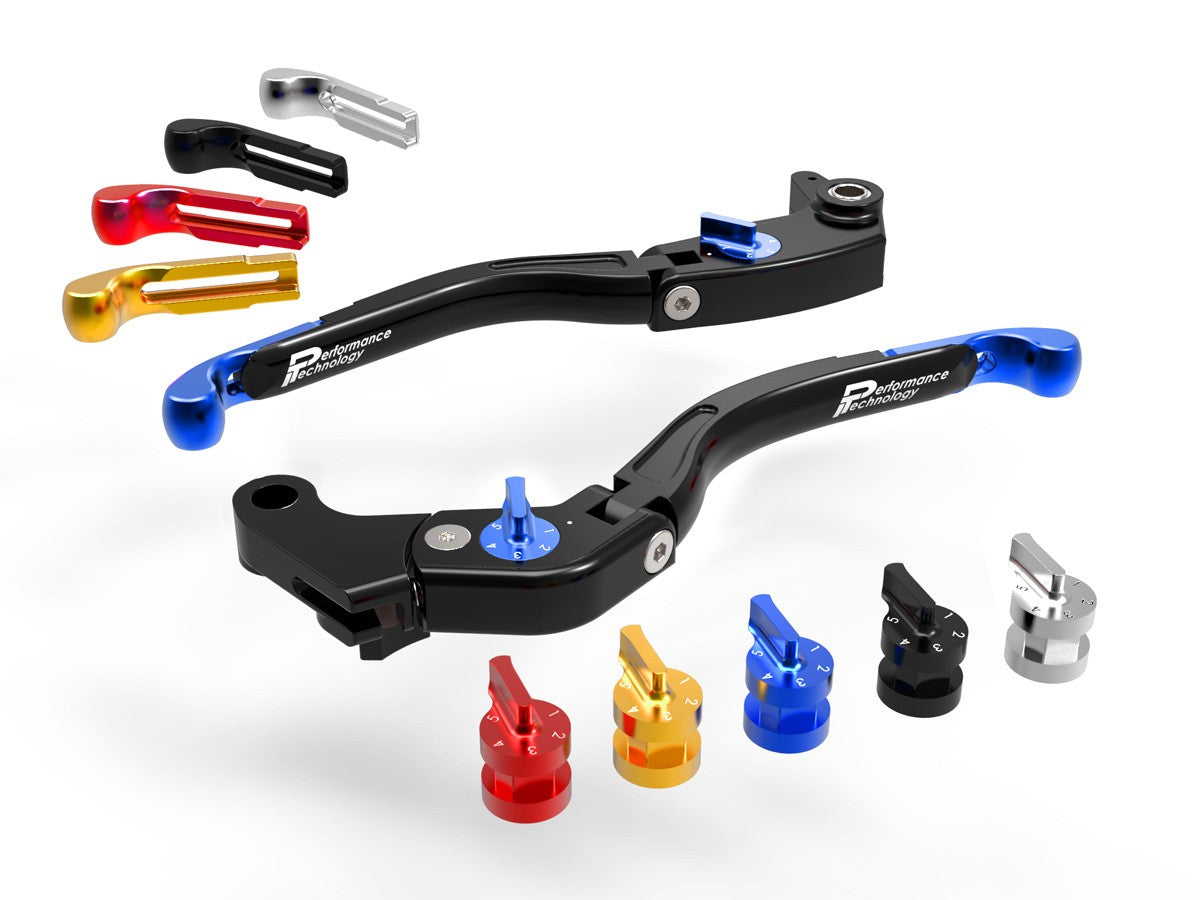 LEA11 - PERFORMANCE TECHNOLOGY Yamaha YZF-R1 / YZF-R6 Handlebar Levers "Eco GP 2" (adjustable) – Accessories in the Motoraider Motorcycle Aftermarket Accessories and Parts Online Shop