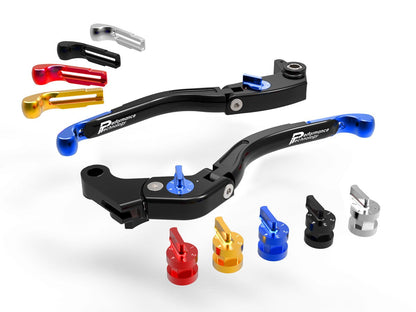 LEA11 - PERFORMANCE TECHNOLOGY Yamaha YZF-R1 / YZF-R6 Handlebar Levers "Eco GP 2" (adjustable) – Accessories in the Motoraider Motorcycle Aftermarket Accessories and Parts Online Shop