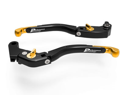 LEA11 - PERFORMANCE TECHNOLOGY Yamaha YZF-R1 / YZF-R6 Handlebar Levers "Eco GP 2" (adjustable) – Accessories in the Motoraider Motorcycle Aftermarket Accessories and Parts Online Shop