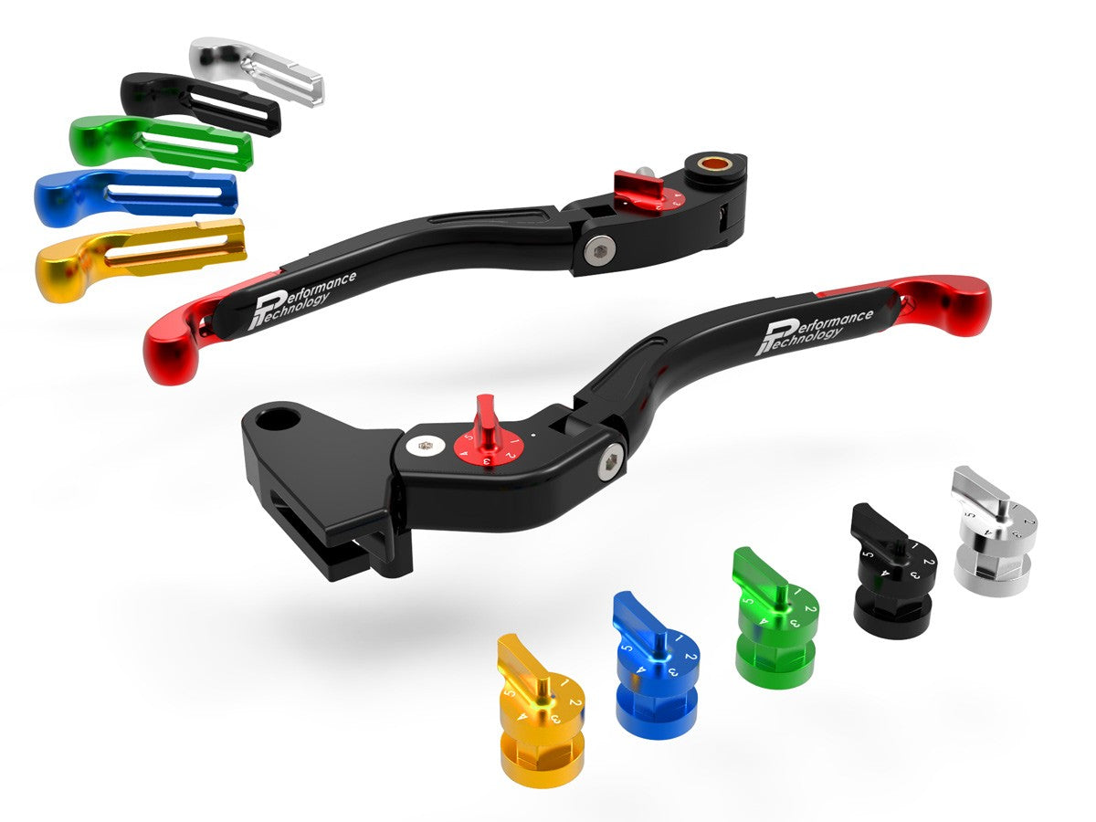 LEA14 - PERFORMANCE TECHNOLOGY Triumph Adjustable Handlebar Levers "Eco GP 2" – Accessories in the Motoraider Motorcycle Aftermarket Accessories and Parts Online Shop
