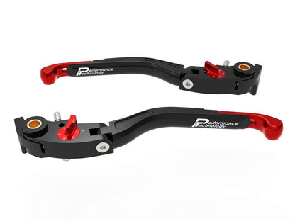 LEA16 - PERFORMANCE TECHNOLOGY Ducati / KTM Superduke / Moto Guzzi Handlebar Levers "Eco GP 2" (adjustable) – Accessories in the Motoraider Motorcycle Aftermarket Accessories and Parts Online Shop