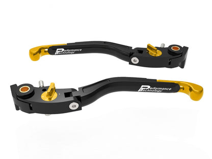 LEA16 - PERFORMANCE TECHNOLOGY Ducati / KTM Superduke / Moto Guzzi Handlebar Levers "Eco GP 2" (adjustable) – Accessories in the Motoraider Motorcycle Aftermarket Accessories and Parts Online Shop