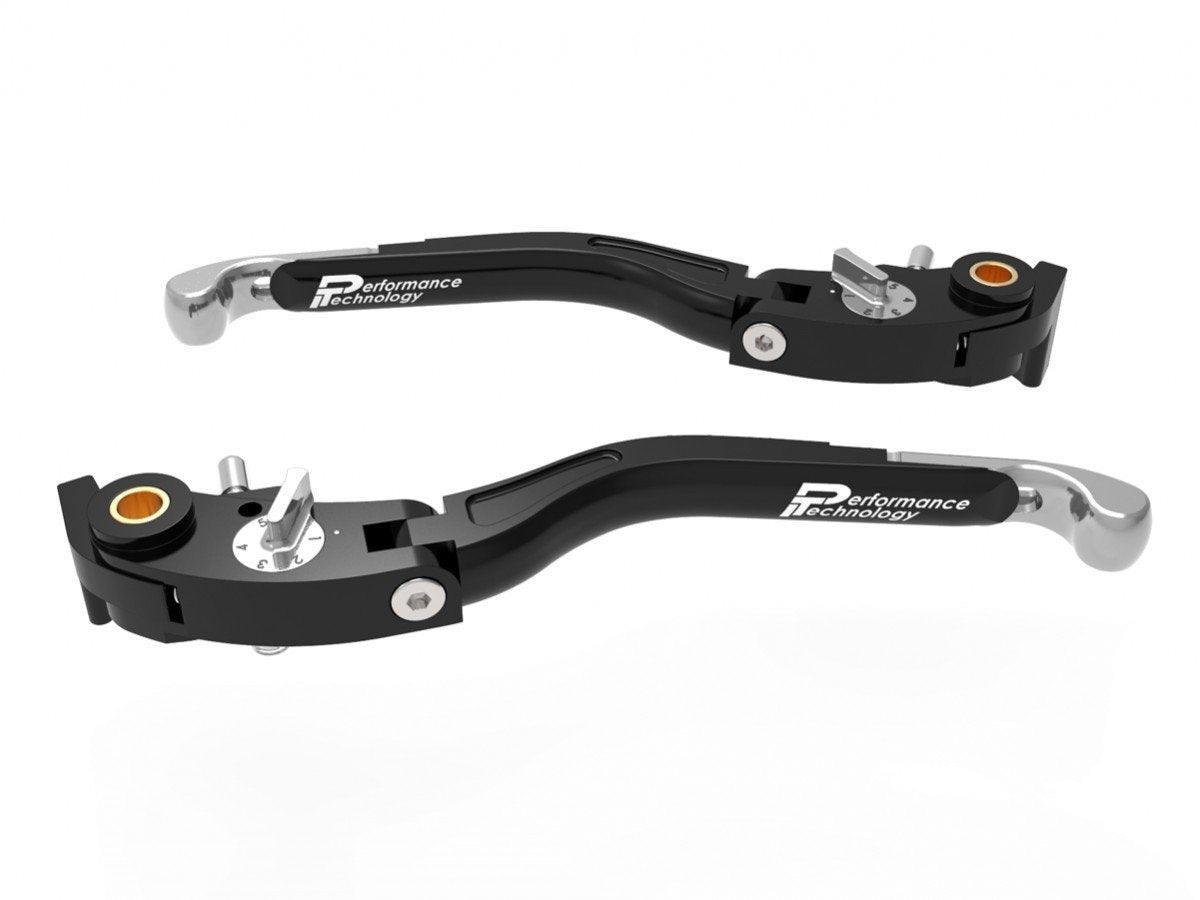 LEA16 - PERFORMANCE TECHNOLOGY Ducati / KTM Superduke / Moto Guzzi Handlebar Levers "Eco GP 2" (adjustable) – Accessories in the Motoraider Motorcycle Aftermarket Accessories and Parts Online Shop