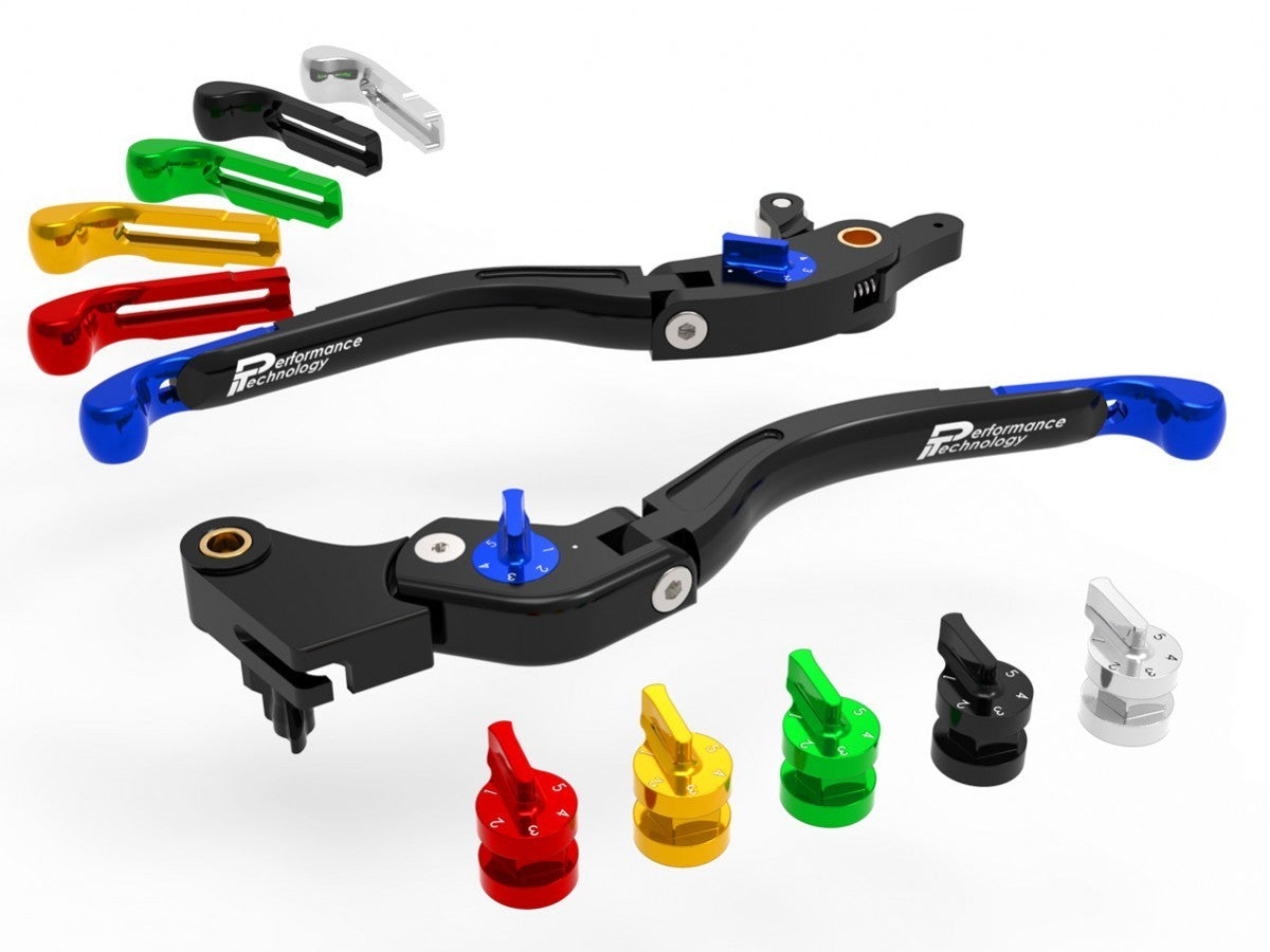 LEA19 - PERFORMANCE TECHNOLOGY BMW Adj. Handlebar Levers "Eco GP 2" – Accessories in the Motoraider Motorcycle Aftermarket Accessories and Parts Online Shop