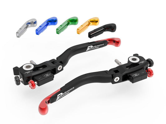 LP01 - PERFORMANCE TECHNOLOGY Ducati Handlebar Levers "Ultimate" (double adjustable) – Accessories in the Motoraider Motorcycle Aftermarket Accessories and Parts Online Shop