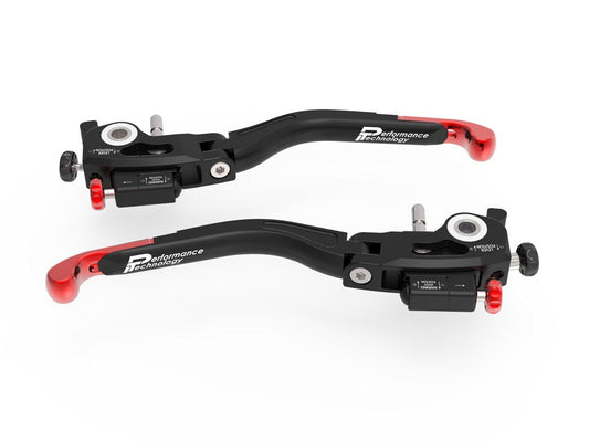 LP01 - PERFORMANCE TECHNOLOGY Ducati Handlebar Levers "Ultimate" (double adjustable) – Accessories in the Motoraider Motorcycle Aftermarket Accessories and Parts Online Shop