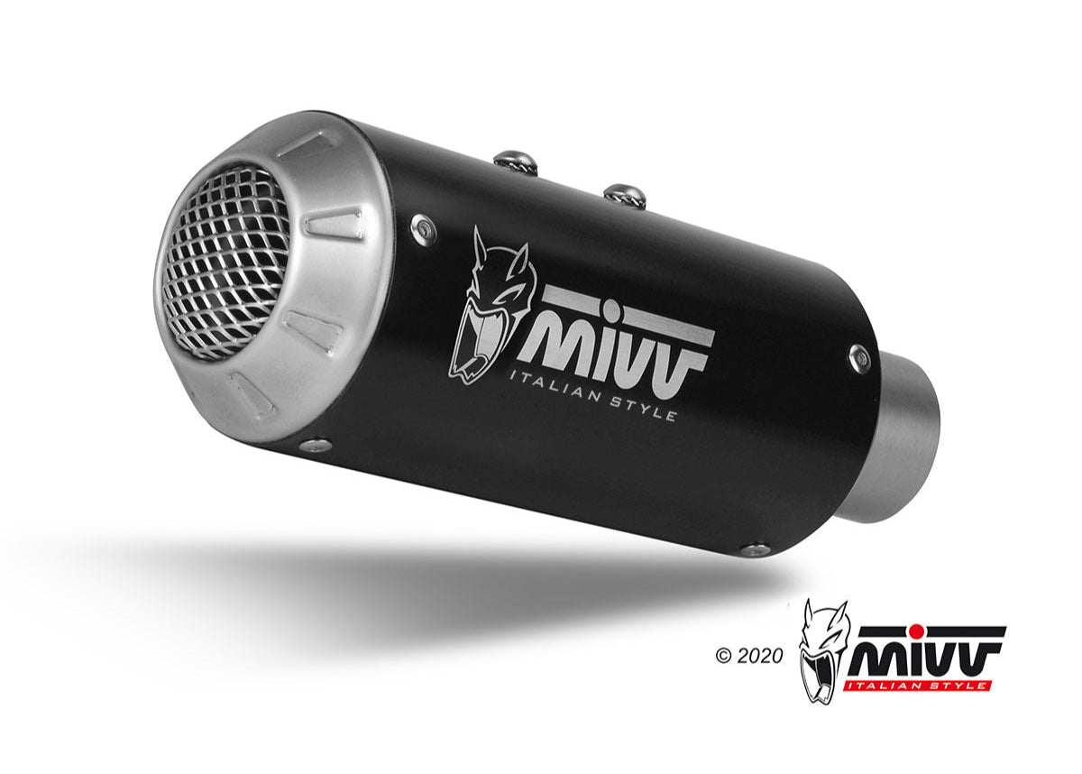 MIVV D.030 Ducati Monster 821 (14/17) Slip-on Exhaust "MK3" (black; not approved) – Accessories in the 2WheelsHero Motorcycle Aftermarket Accessories and Parts Online Shop