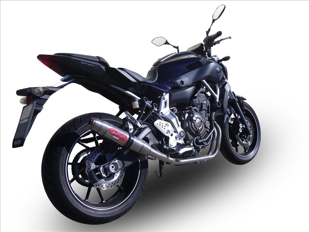 GPR Yamaha MT-07 (14/17) Full Exhaust System "Deeptone Inox" (racing) – Accessories in the 2WheelsHero Motorcycle Aftermarket Accessories and Parts Online Shop