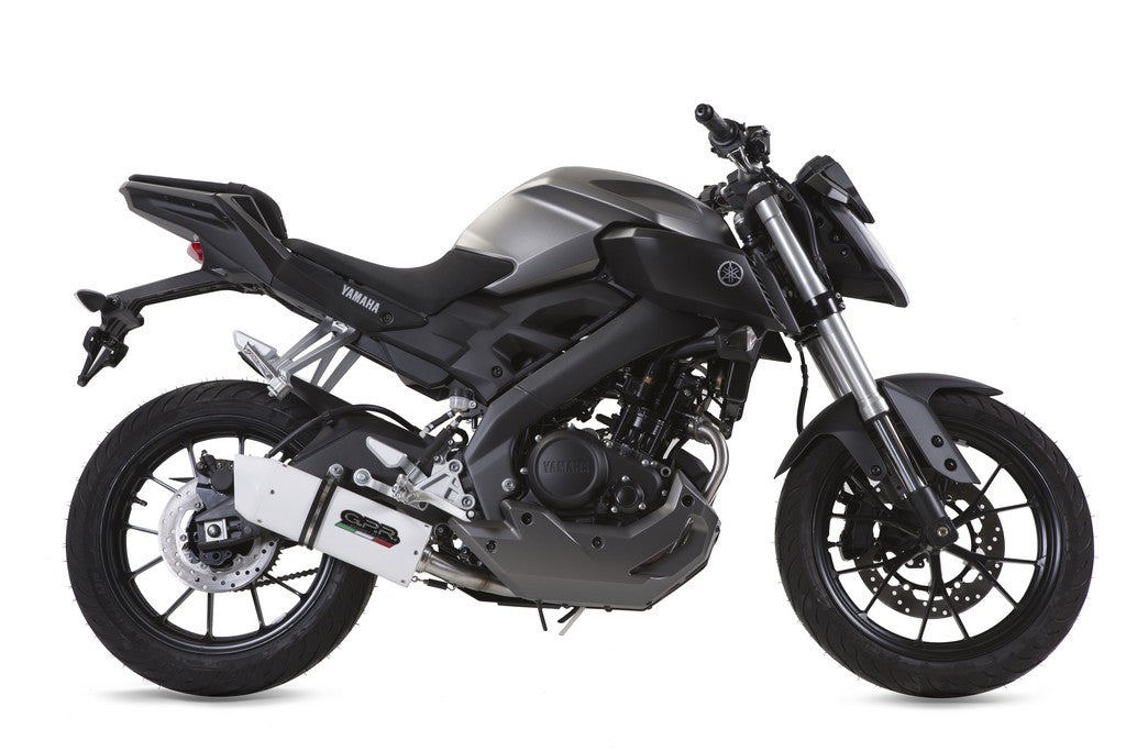 GPR Yamaha MT-125 Full Exhaust System "Albus Ceramic" (EU homologated) – Accessories in the 2WheelsHero Motorcycle Aftermarket Accessories and Parts Online Shop