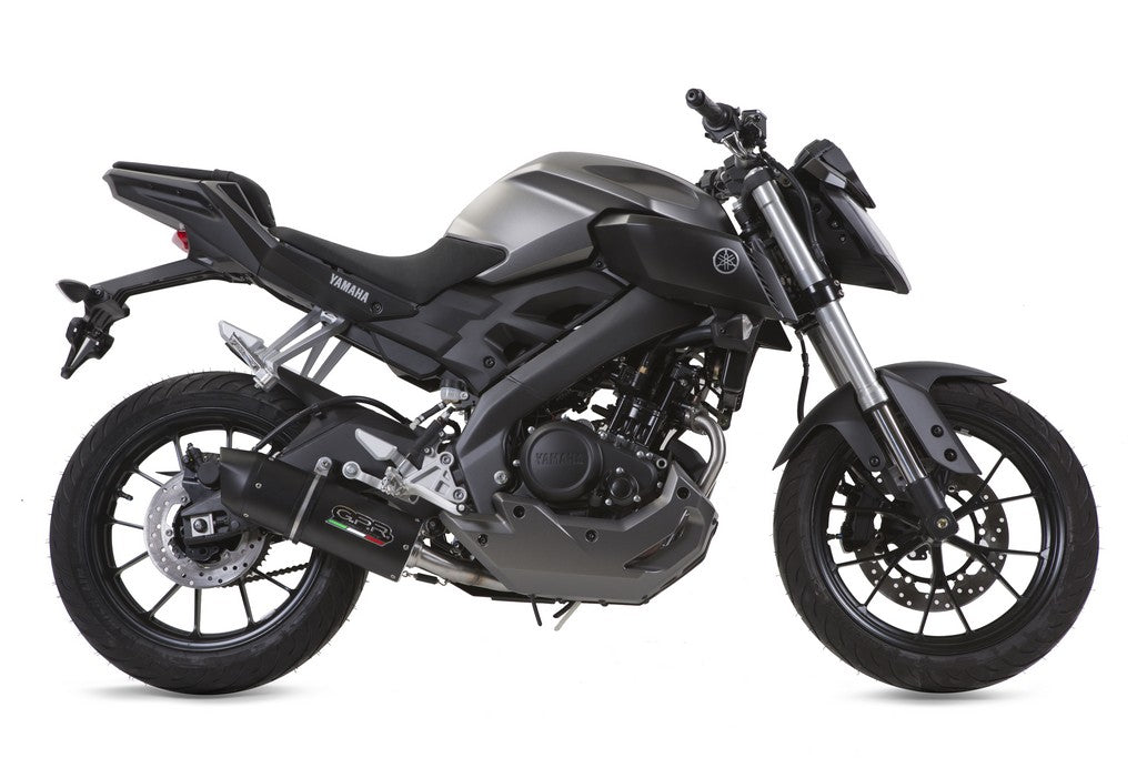 GPR Yamaha MT-125 Full Exhaust System "Furore Nero" (EU homologated) – Accessories in the 2WheelsHero Motorcycle Aftermarket Accessories and Parts Online Shop