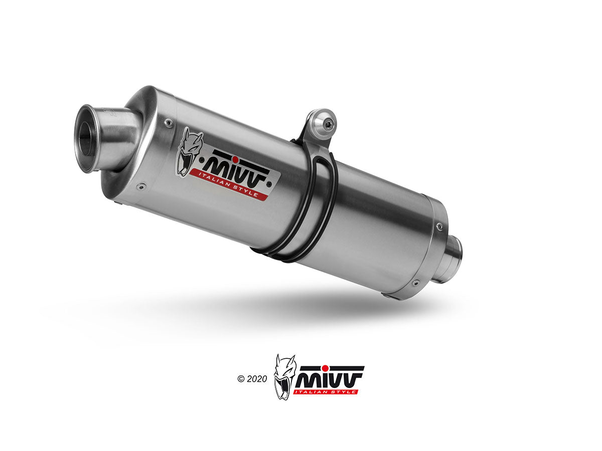 MIVV S.015 SUZUKI SV 650 ( 2004 / 15 ) Slip-on Exhaust "Oval" (stainless steel; approved) – Accessories in the 2WheelsHero Motorcycle Aftermarket Accessories and Parts Online Shop