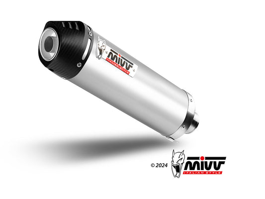 MIVV S.052 SUZUKI GSX-R 1300 Hayabusa ( 2008 / 17 ) Dual Slip-on Exhaust "Oval" (titanium + carbon cap; approved) – Accessories in the 2WheelsHero Motorcycle Aftermarket Accessories and Parts Online Shop