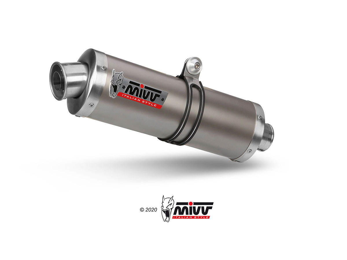 MIVV A.001 Aprilia RSV 1000 ( 1998 / 2003) Slip-on Exhaust "OVAL" (titanium; not approved) – Accessories in the 2WheelsHero Motorcycle Aftermarket Accessories and Parts Online Shop
