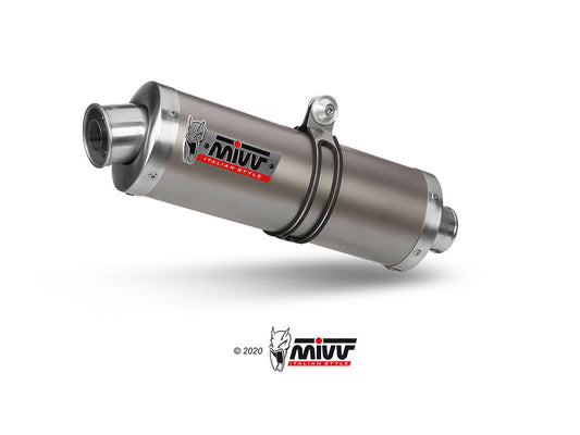 MIVV C.001 CAGIVA RAPTOR 1000 ( 2000 / 05 ) Dual Slip-on Exhaust "Oval" (titanium; approved) – Accessories in the 2WheelsHero Motorcycle Aftermarket Accessories and Parts Online Shop