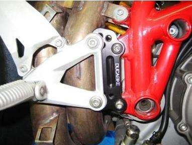 PAP01 - DUCABIKE Ducati Superbike 1098/1198/848 Adjustable Rearset Supports – Accessories in the Motoraider Motorcycle Aftermarket Accessories and Parts Online Shop