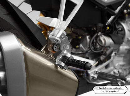 PAP04 - DBK Moto Guzzi V100 Mandello (2022+) Passenger Footpeg Kit – Accessories in the Motoraider Motorcycle Aftermarket Accessories and Parts Online Shop