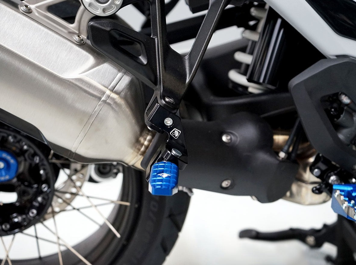 PAP05 - DBK BMW R1300GS (2024+) Passenger Footpeg Kit – Accessories in the Motoraider Motorcycle Aftermarket Accessories and Parts Online Shop