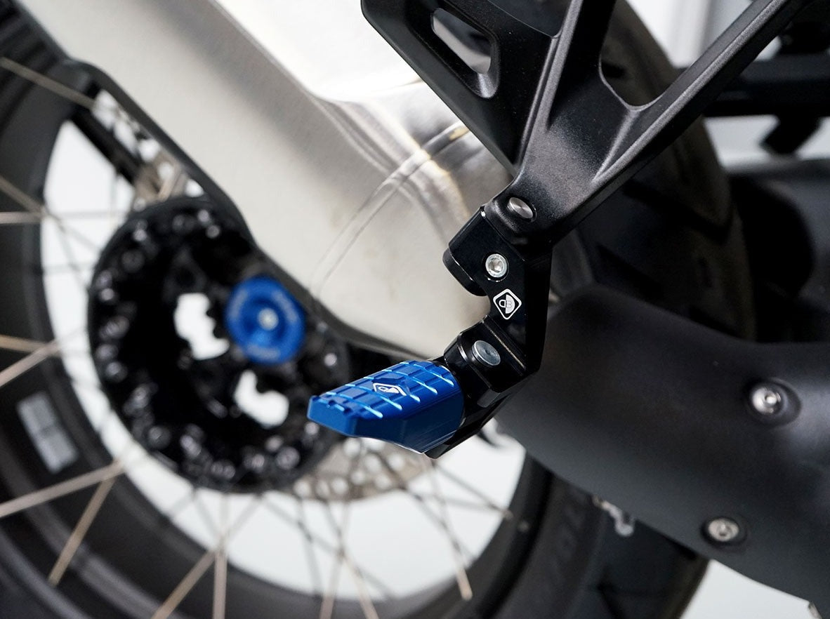 PAP05 - DBK BMW R1300GS (2024+) Passenger Footpeg Kit – Accessories in the Motoraider Motorcycle Aftermarket Accessories and Parts Online Shop