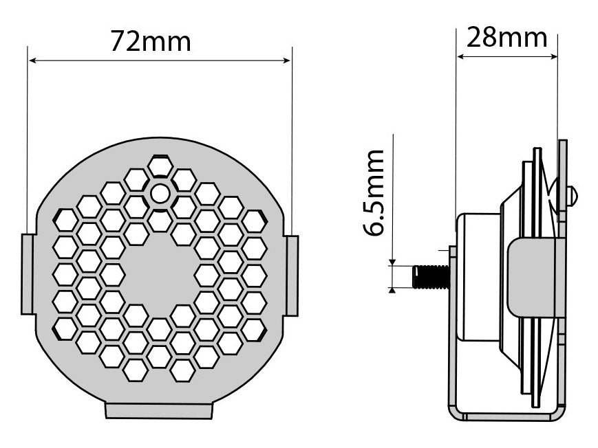 PCS02 - DBK Triumph Bonneville / Daytona / Scrambler / Speed Triple / Street Triple / Thruxton  (2016+) Horn Protection – Accessories in the Motoraider Motorcycle Aftermarket Accessories and Parts Online Shop