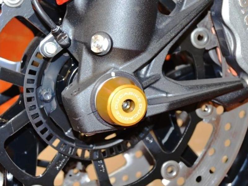 PFAN01 - DUCABIKE Ducati Front Wheel Protection Sliders – Accessories in the Motoraider Motorcycle Aftermarket Accessories and Parts Online Shop