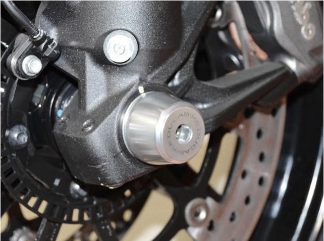 PFAN02 - DUCABIKE Ducati Front Wheel Protection Sliders – Accessories in the Motoraider Motorcycle Aftermarket Accessories and Parts Online Shop
