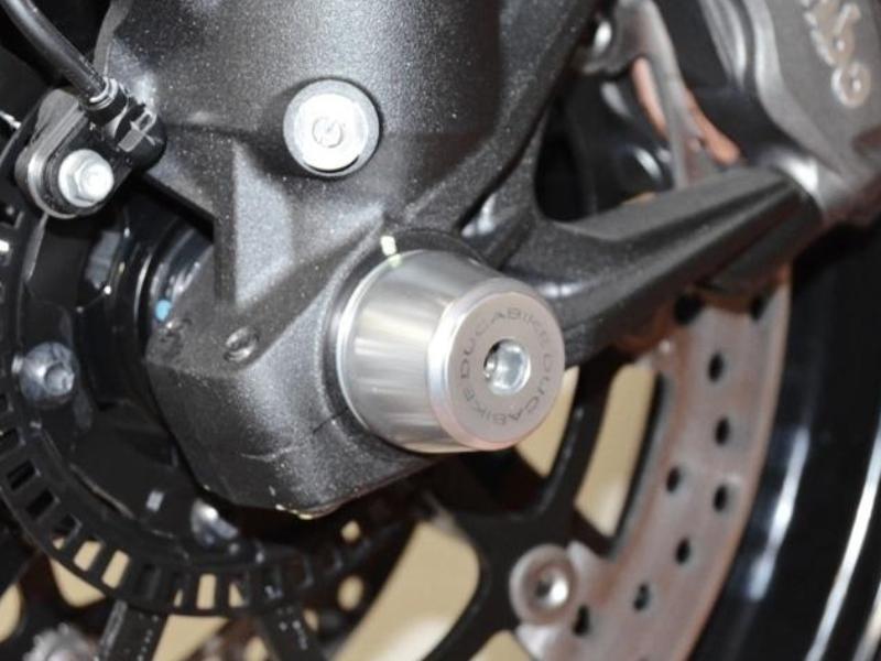 PFAN03 - DUCABIKE Ducati Front Wheel Protection Sliders – Accessories in the Motoraider Motorcycle Aftermarket Accessories and Parts Online Shop