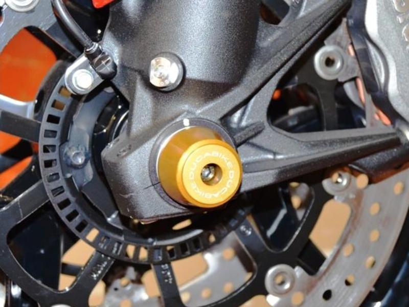 PFAN03 - DUCABIKE Ducati Front Wheel Protection Sliders – Accessories in the Motoraider Motorcycle Aftermarket Accessories and Parts Online Shop
