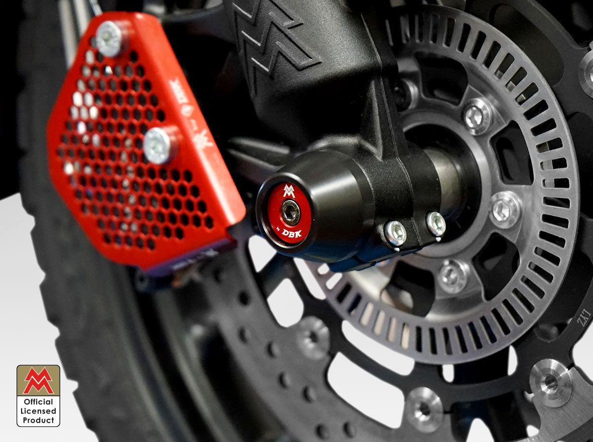 PFAN05 - DBK Moto Morini (2022+) Front Fork Protection Kit – Accessories in the Motoraider Motorcycle Aftermarket Accessories and Parts Online Shop