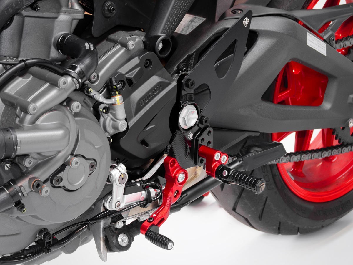 PMM93701D - DBK Ducati Monster 950 / 937 (2021+) Single-Seat Rider Footpeg Kit – Accessories in the Motoraider Motorcycle Aftermarket Accessories and Parts Online Shop