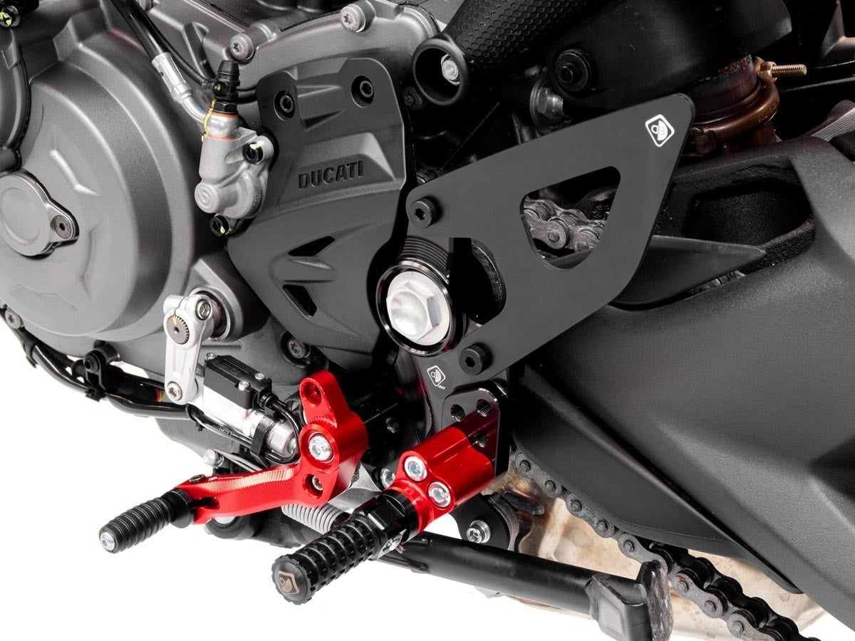 PMM93701D - DBK Ducati Monster 950 / 937 (2021+) Single-Seat Rider Footpeg Kit – Accessories in the Motoraider Motorcycle Aftermarket Accessories and Parts Online Shop