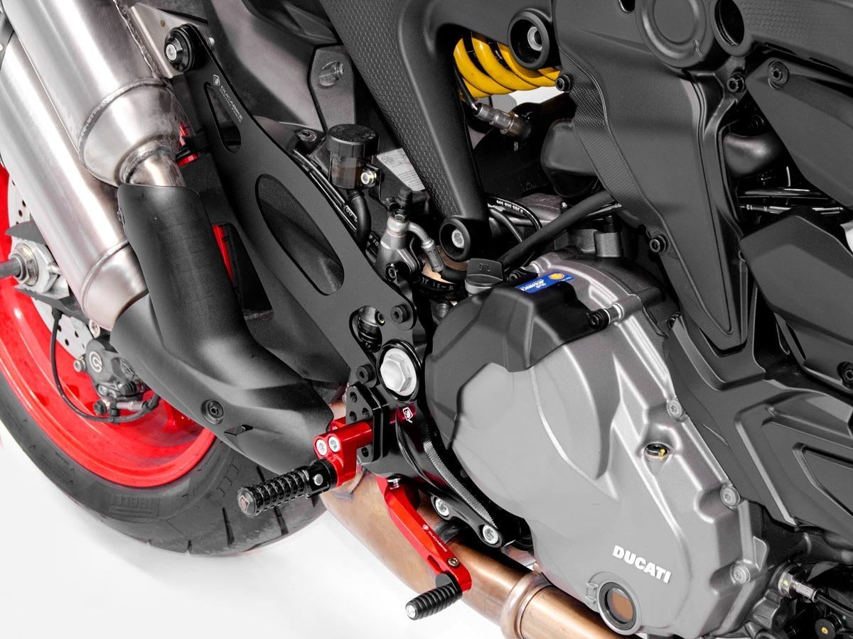 PMM93701D - DBK Ducati Monster 950 / 937 (2021+) Single-Seat Rider Footpeg Kit – Accessories in the Motoraider Motorcycle Aftermarket Accessories and Parts Online Shop