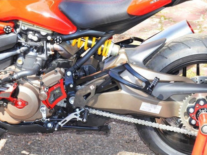 PPM1201 - DUCABIKE Ducati Monster 821/1200 Passenger Rearset – Accessories in the Motoraider Motorcycle Aftermarket Accessories and Parts Online Shop