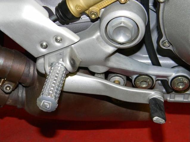 PPSF02 - DUCABIKE Ducati Folding Footpegs (passenger) – Accessories in the Motoraider Motorcycle Aftermarket Accessories and Parts Online Shop