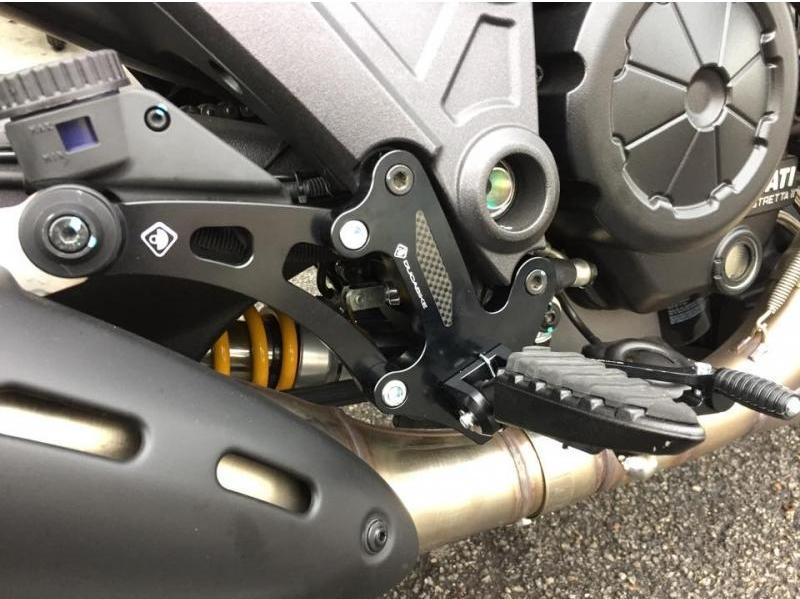 PRDV01 - DUCABIKE Ducati Diavel 1200 (10/18) Adjustable Rearset – Accessories in the Motoraider Motorcycle Aftermarket Accessories and Parts Online Shop