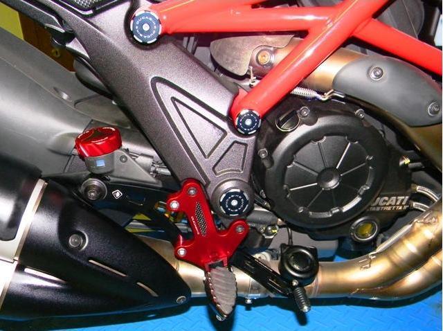 PRDV01 - DUCABIKE Ducati Diavel 1200 (10/18) Adjustable Rearset – Accessories in the Motoraider Motorcycle Aftermarket Accessories and Parts Online Shop