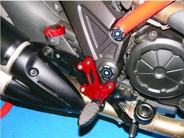 PRDV01 - DUCABIKE Ducati Diavel 1200 (10/18) Adjustable Rearset – Accessories in the Motoraider Motorcycle Aftermarket Accessories and Parts Online Shop