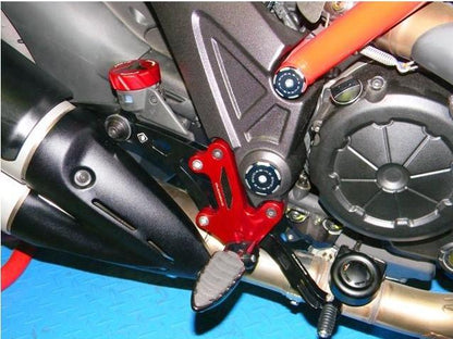 PRDV01 - DUCABIKE Ducati Diavel 1200 (10/18) Adjustable Rearset – Accessories in the Motoraider Motorcycle Aftermarket Accessories and Parts Online Shop