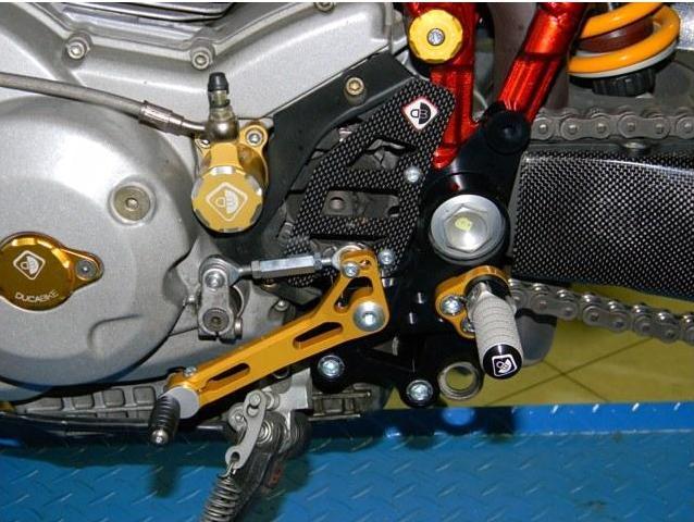 PRHM02 - DUCABIKE Ducati Multistrada / Hypermotard Adjustable Pilot Rearset – Accessories in the Motoraider Motorcycle Aftermarket Accessories and Parts Online Shop
