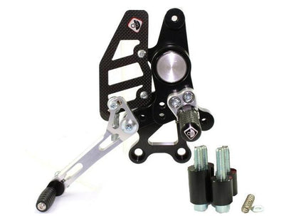 PRHM02 - DUCABIKE Ducati Multistrada / Hypermotard Adjustable Pilot Rearset – Accessories in the Motoraider Motorcycle Aftermarket Accessories and Parts Online Shop