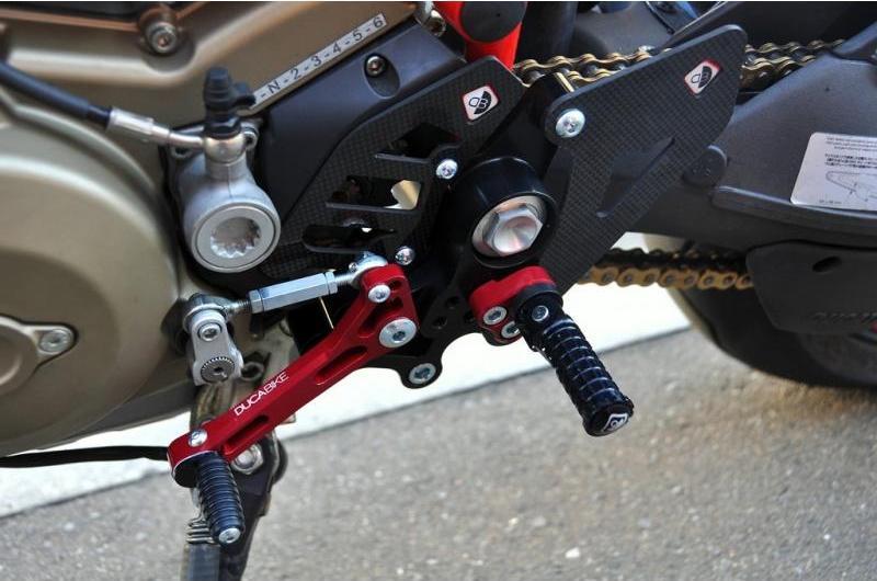 PRHM02 - DUCABIKE Ducati Multistrada / Hypermotard Adjustable Pilot Rearset – Accessories in the Motoraider Motorcycle Aftermarket Accessories and Parts Online Shop