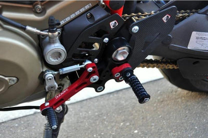 PRHM02 - DUCABIKE Ducati Multistrada / Hypermotard Adjustable Pilot Rearset – Accessories in the Motoraider Motorcycle Aftermarket Accessories and Parts Online Shop
