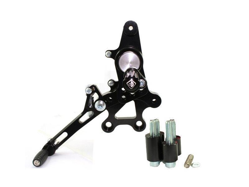PRHME02 - DUCABIKE Ducati Multistrada / Hypermotard Adjustable Pilot Rearset – Accessories in the Motoraider Motorcycle Aftermarket Accessories and Parts Online Shop