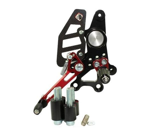 PRHM02 - DUCABIKE Ducati Multistrada / Hypermotard Adjustable Pilot Rearset – Accessories in the Motoraider Motorcycle Aftermarket Accessories and Parts Online Shop