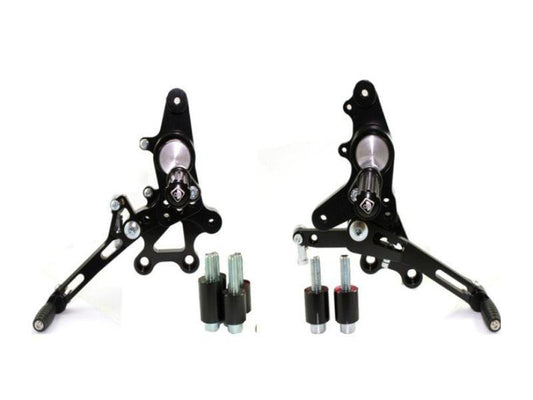 PRHME02 - DUCABIKE Ducati Multistrada / Hypermotard Adjustable Pilot Rearset – Accessories in the Motoraider Motorcycle Aftermarket Accessories and Parts Online Shop